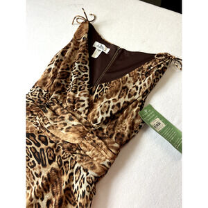 Patra Dress 10 Animal Print Womens Y2K Leopard Dress 90s Grunge Boho Chic Glam